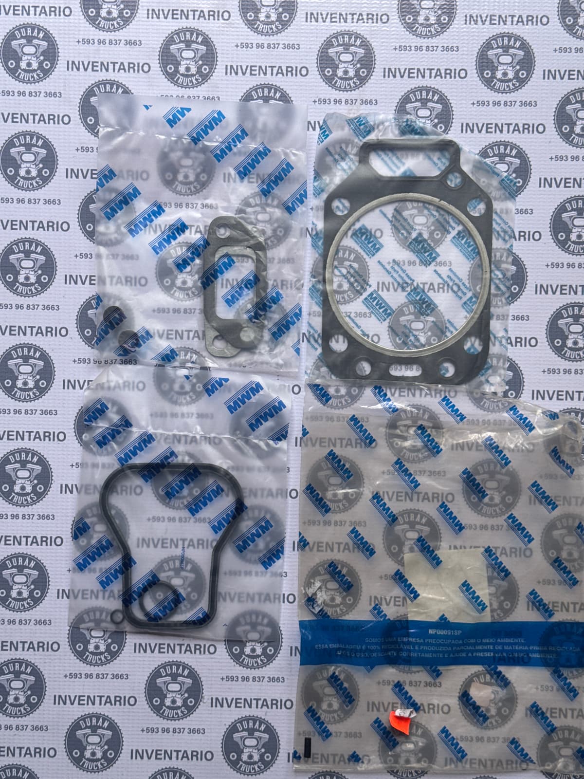 KIT DE EMPAQUE DE DESCARBONIZACION POR CILINDRO 9-150 / 17-210 MOTOR MWM 4.10  6.10