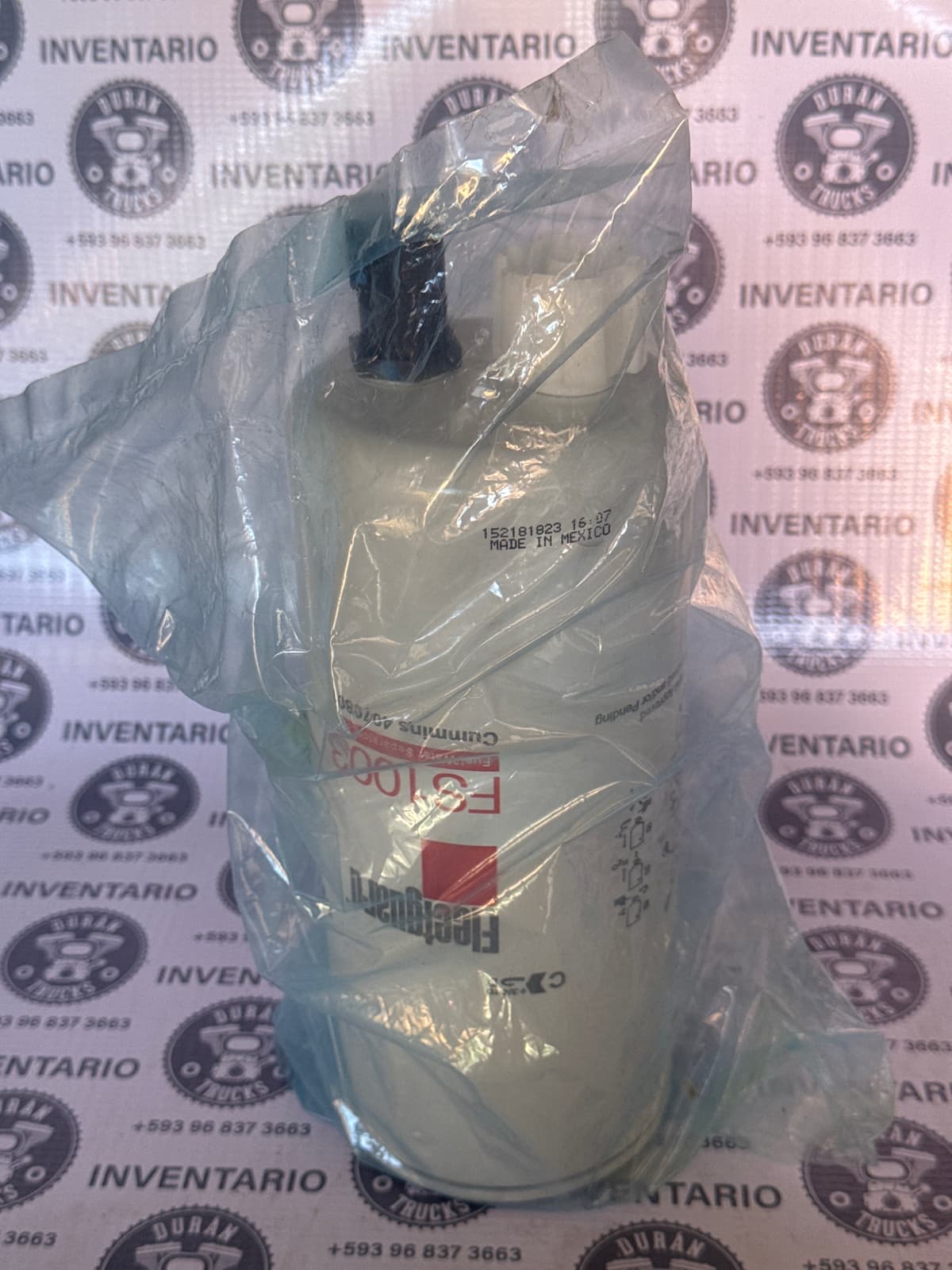 FILTRO DE DIESEL CON SEPARADOR DE AGUA Y SENSOR