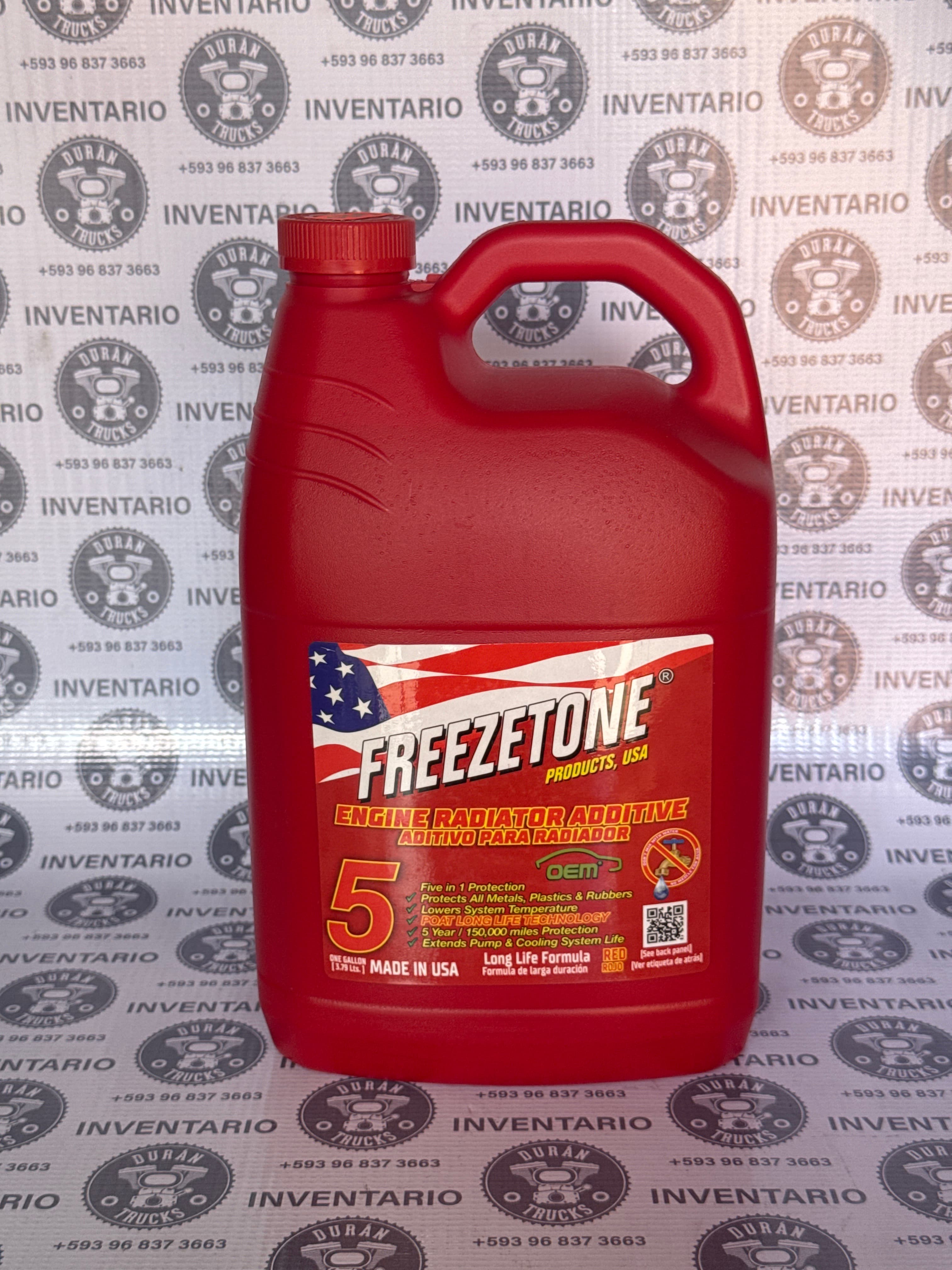GALONES DE REFRIGERANTE ROJO