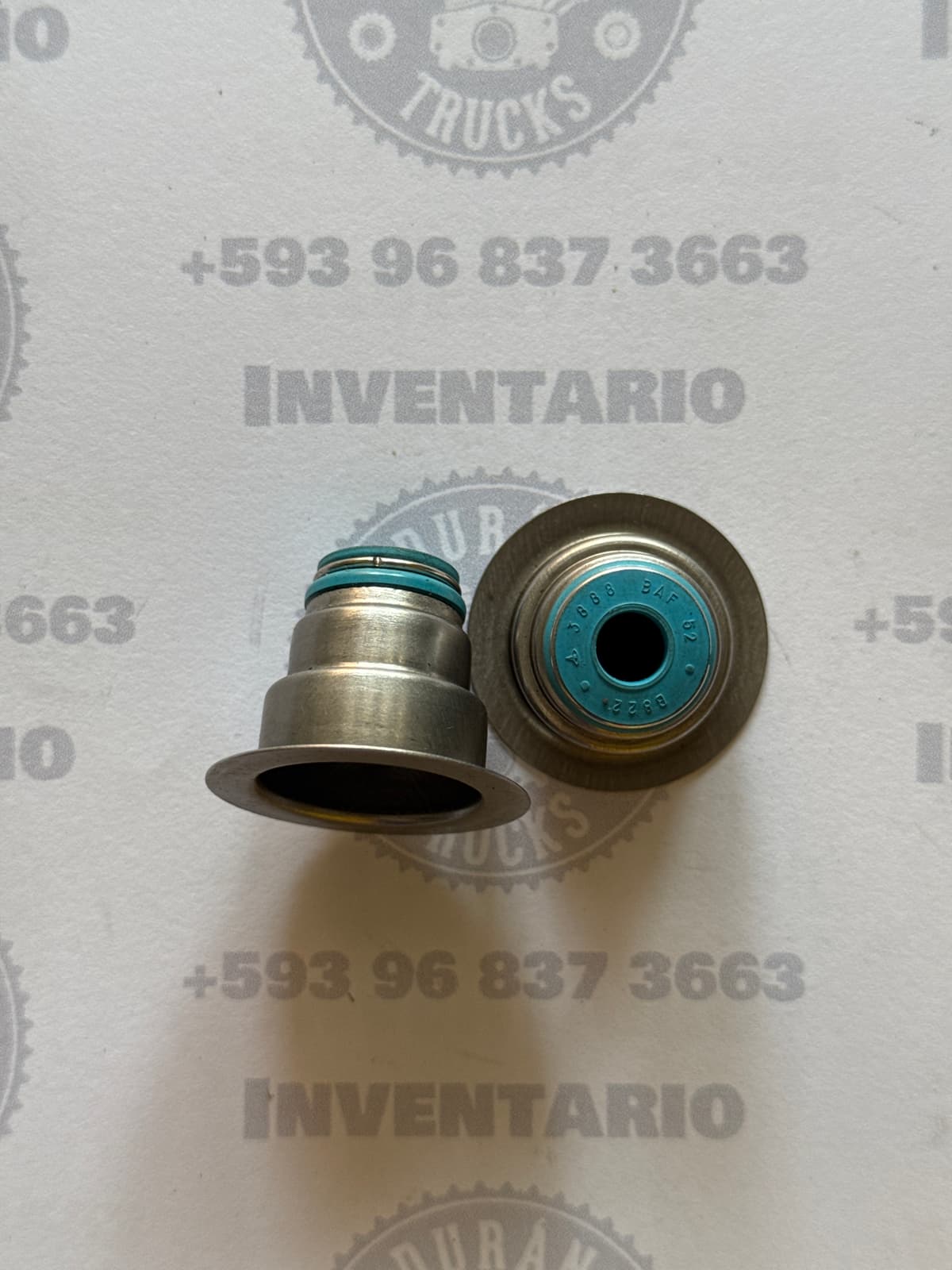SELLOS DE VALVULA CUMMINS 4BT/6BT TIPO GORRO AZUL FINO ALTO 25.5mm