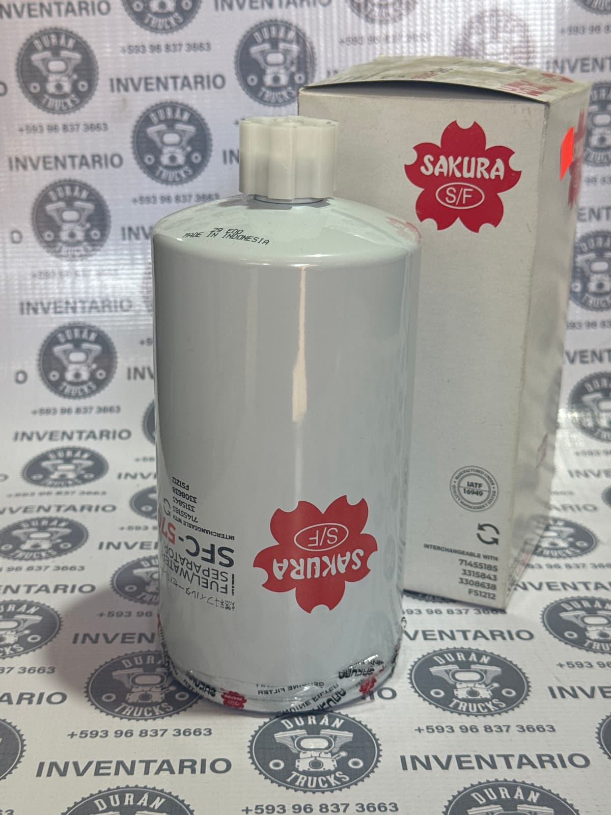 FILTRO DE COMBUSTIBLE CON SEPARADOR DE AGUA 