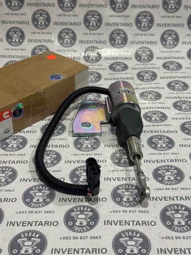 VALVULA SELENOIDE DE APAGADO DE MOTOR 4BT 6BT 12V - foto 1