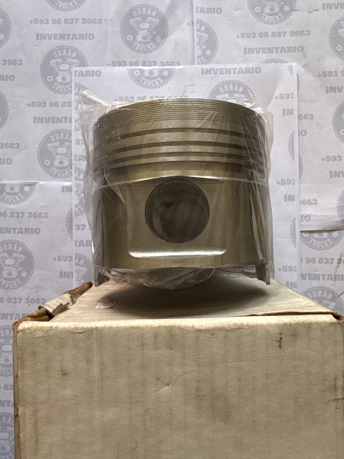 PISTON DE MOTOR CHINO 4 RINES 124,5 MM DIAMETRO HUECO PASADOR 37MM