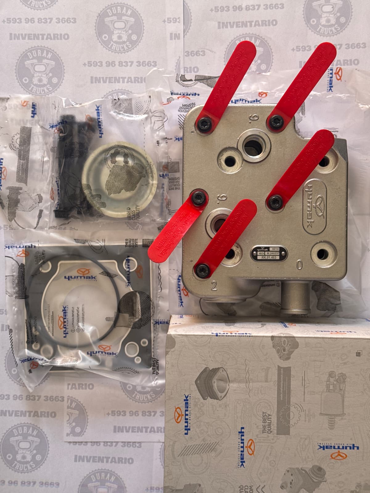 CABEZOTE DE COMPRESOR CUMMINS ISX 85mm (se puede adaptar en motor ISC ISL MACK E7E N14E cambiando lo acoples superiores)