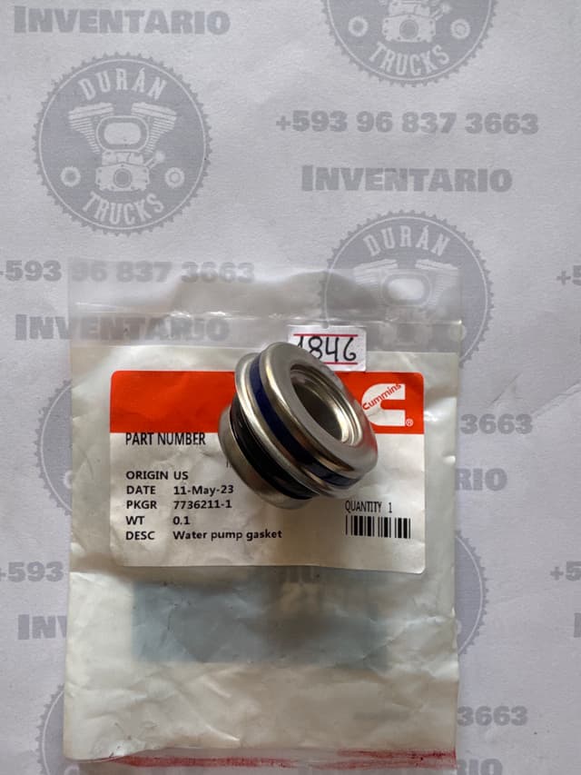 CARBON DE LA BOMBA DE AGUA MOTOR CUMMINS NTC, N14, N14E, L10, N11, ISX, CAT3114, CAT3116, CAT3126