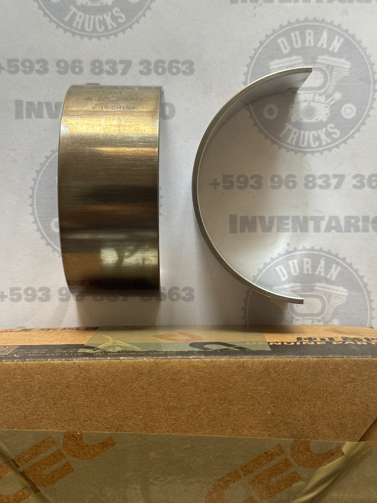 CHAPAS DE BIELA SUPERIOR STD CUMMINS 4BT - 6BT
