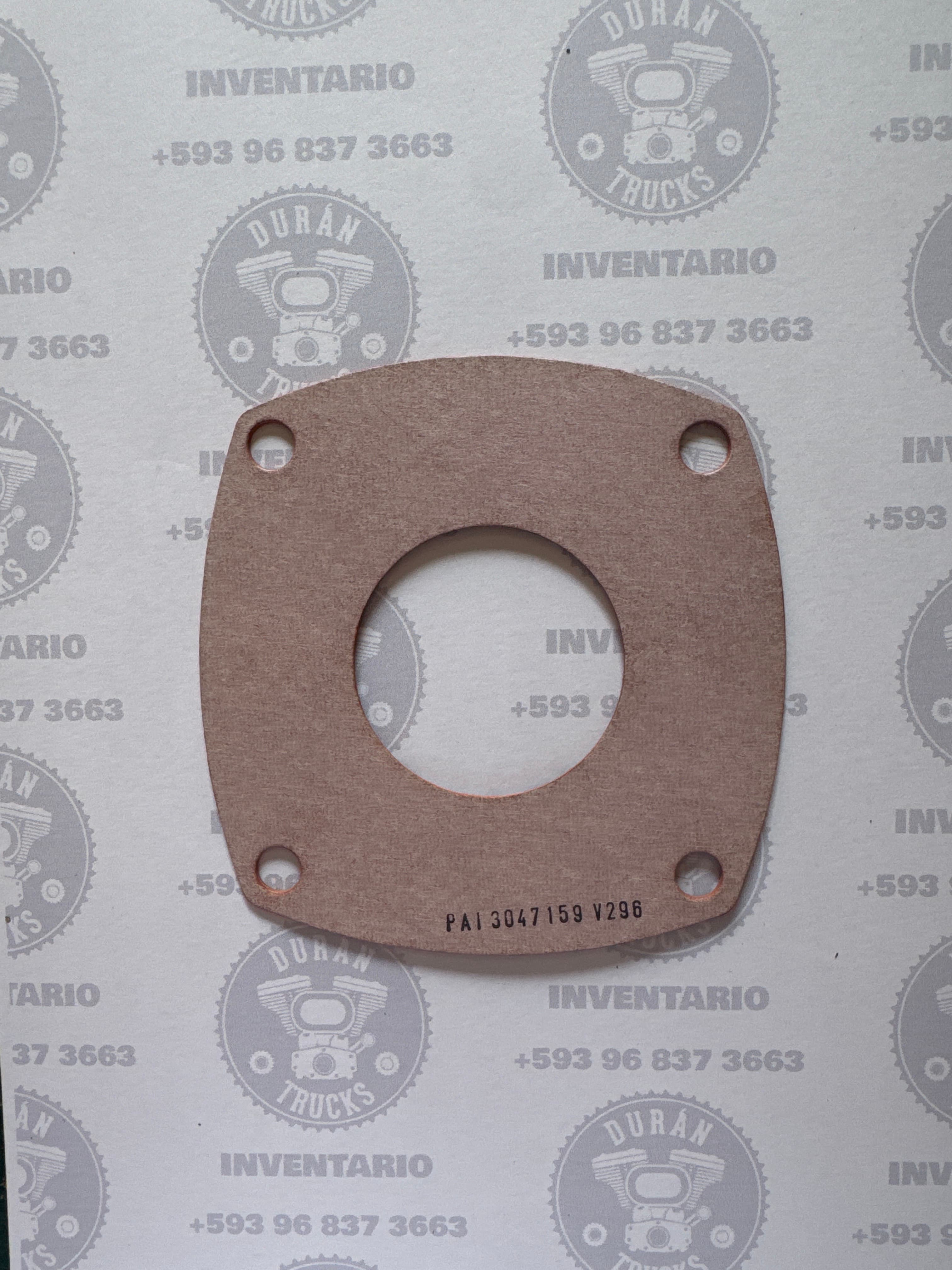 EMPAQUE DE CABEZOTE DE COMPRESOR CUMMINS NTC COLOR ROJO