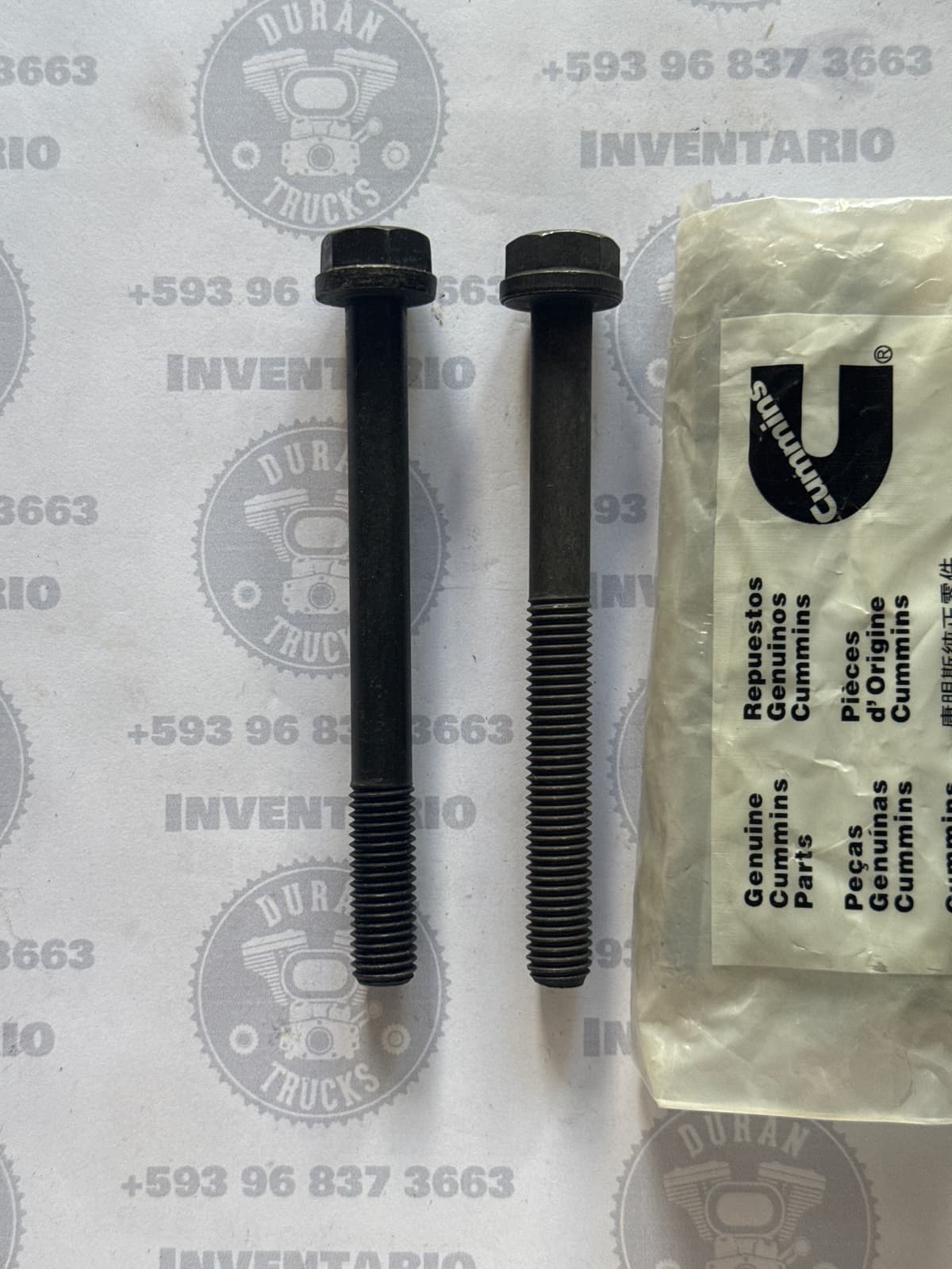 PERNOS DE CABEZOTE CUMMINS 4BT 6BT 12*1.75*120