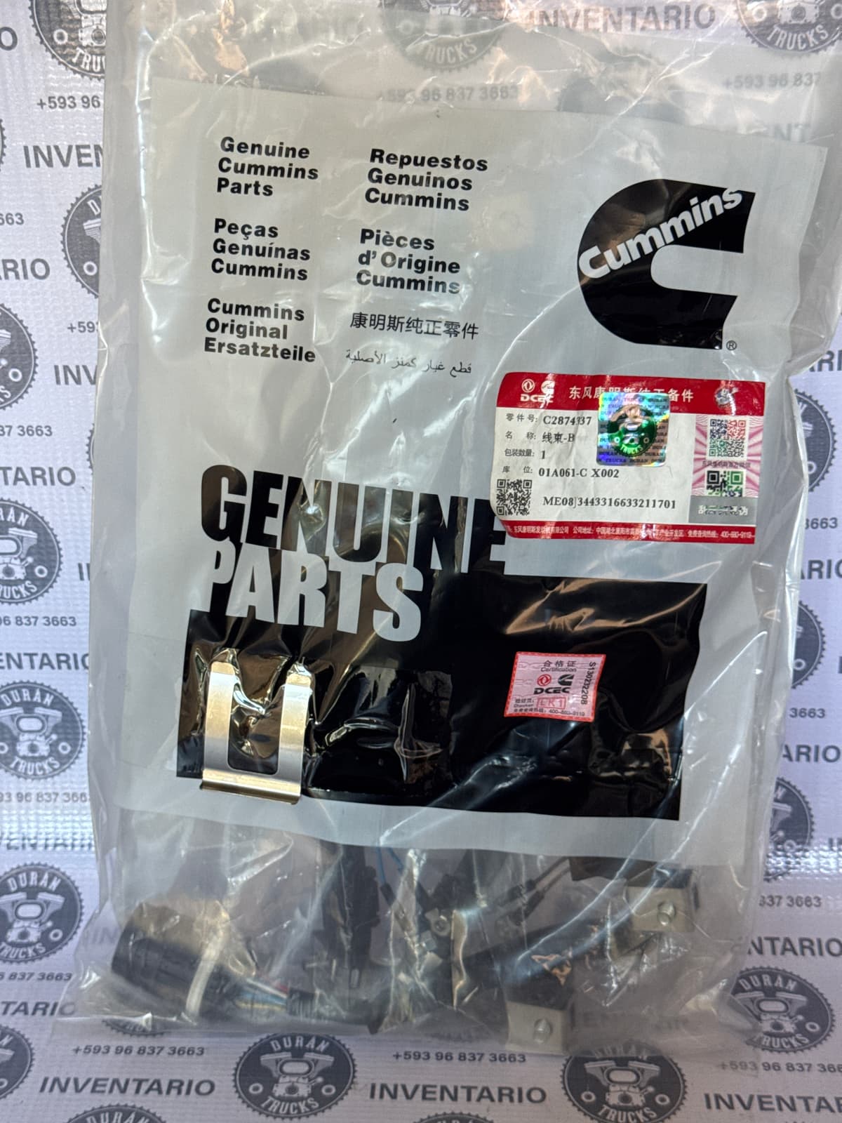 CABLEADO DE INYECTORES DE MOTOR ISZ