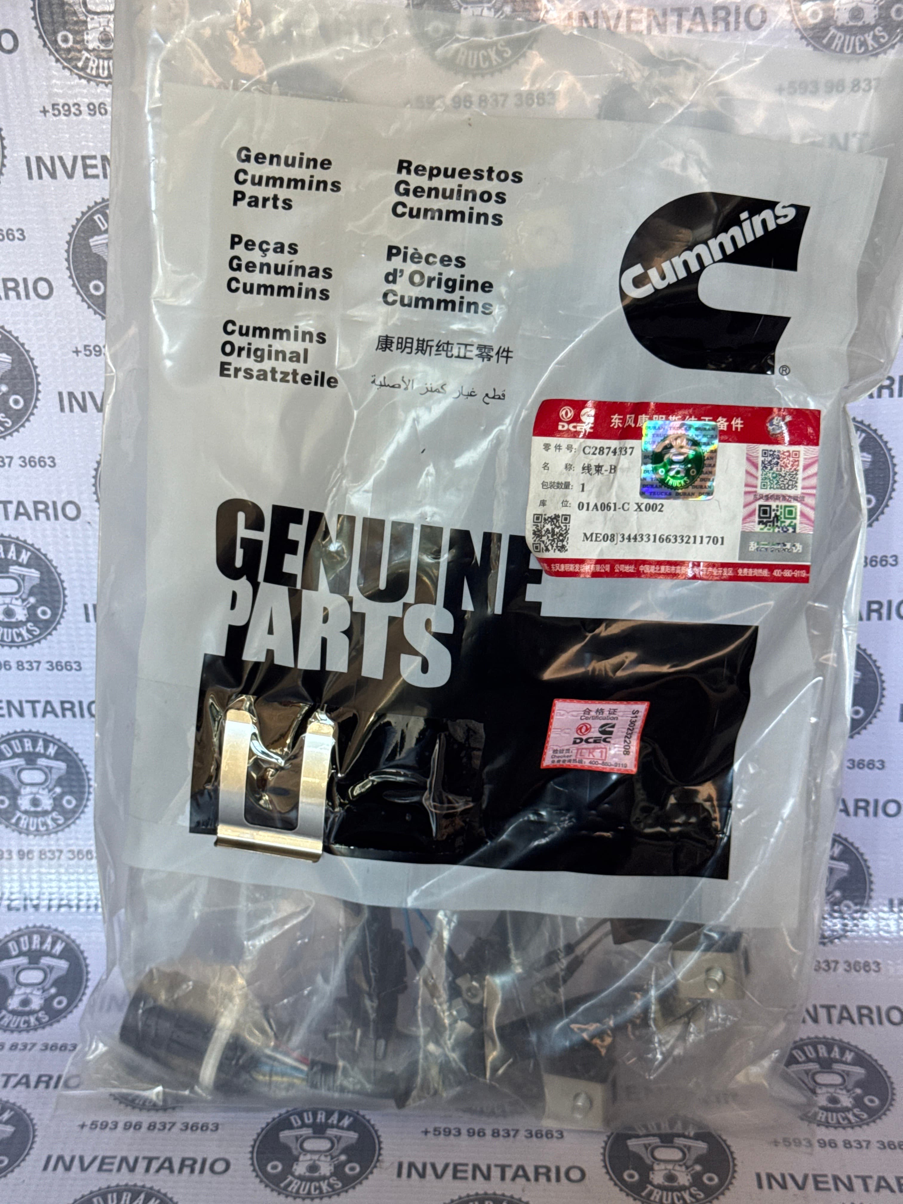 CABLEADO DE INYECTORES DE MOTOR ISZ