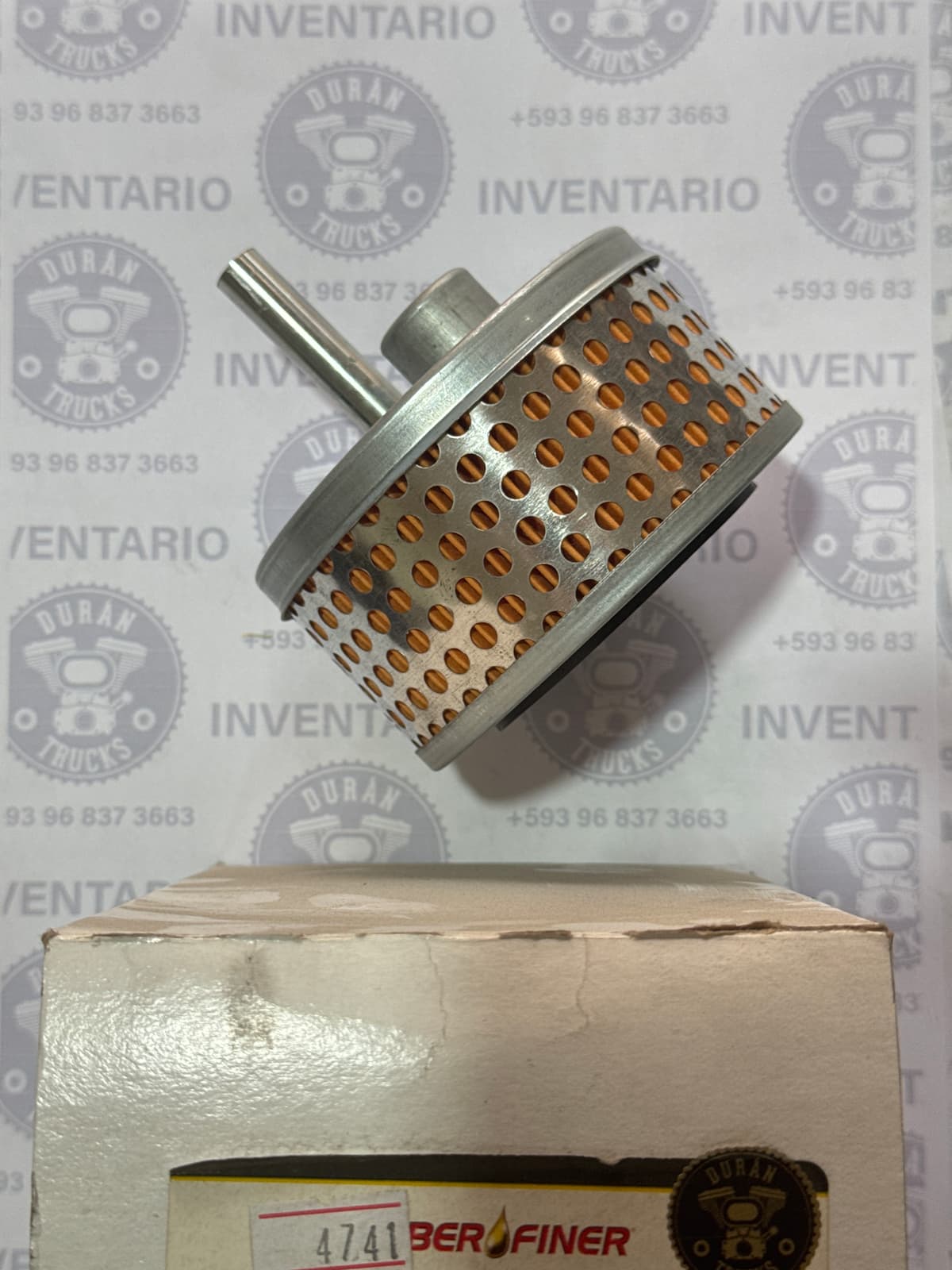 FILTRO DE ACEITE HIDRAULICO DIRECCION INTERNATIONAL ANTIGUO CON TUBO FORD