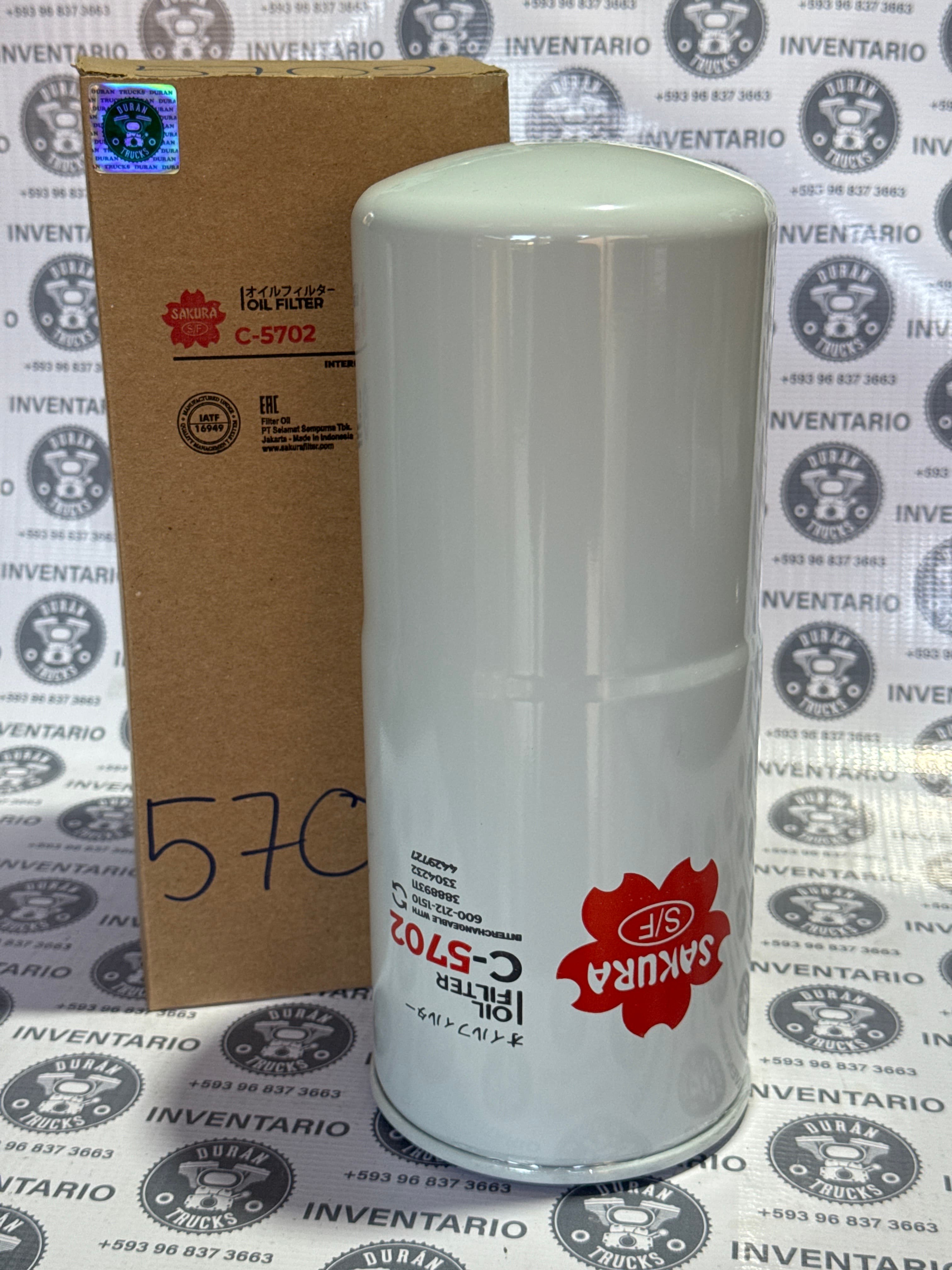 FILTRO DE ACEITE MOTOR CUMMINS NTC