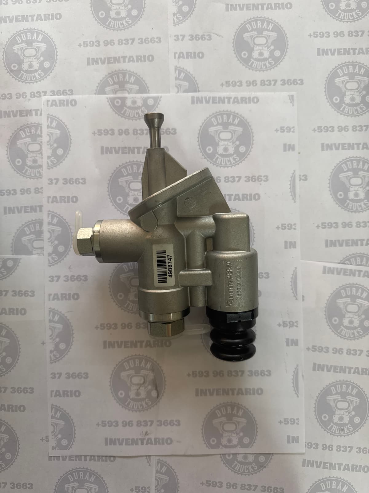 BOMBA DE COMBUSTIBLE MOTOR CUMMINS 6CT 8.3 PARA VW 26-310 DONG FENG 3251 8.9 ROSCA 1/2 NTP