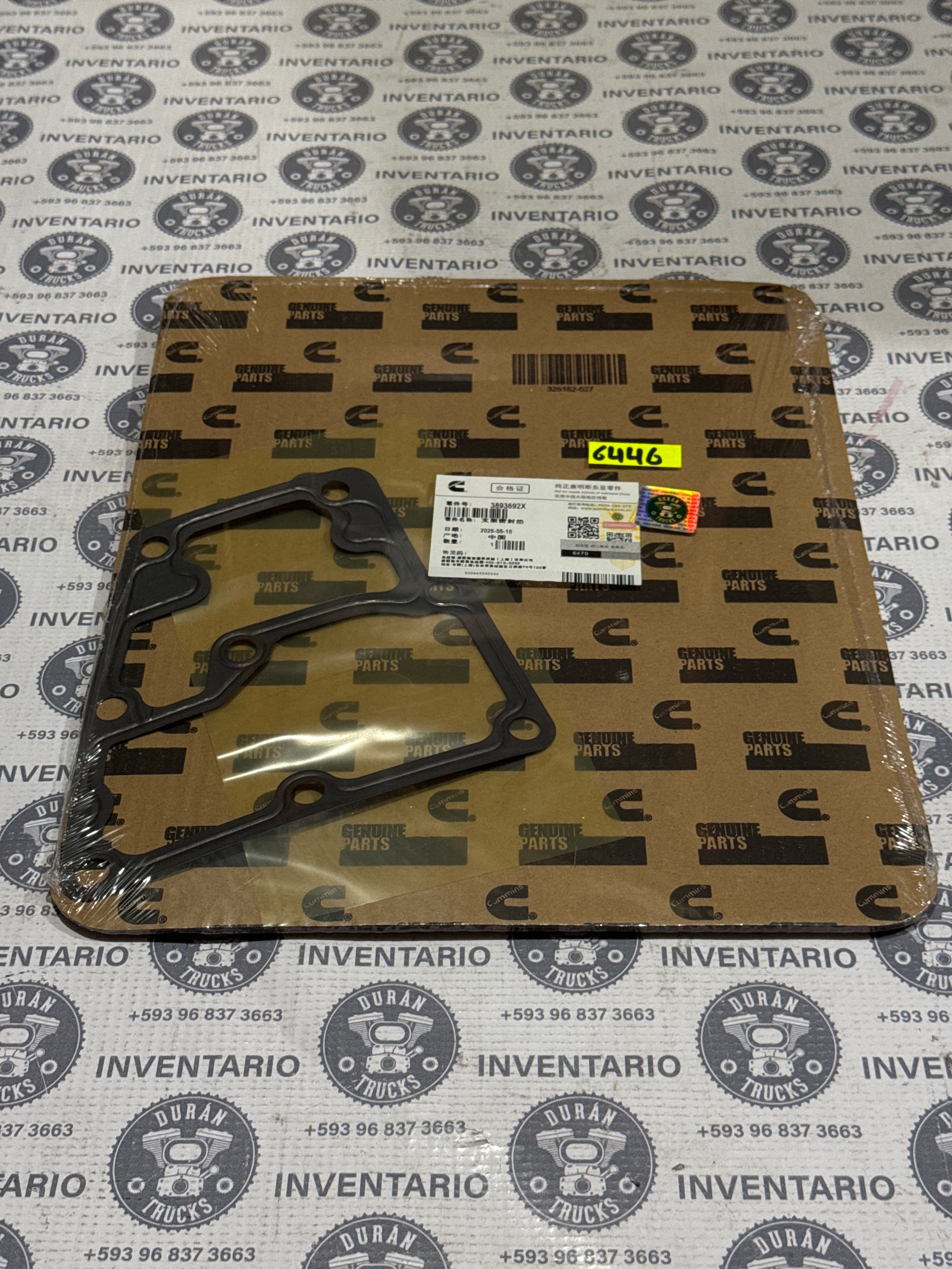 EMPAQUE DE CARCASA DE TERMOSTATO CUMMINS ISM