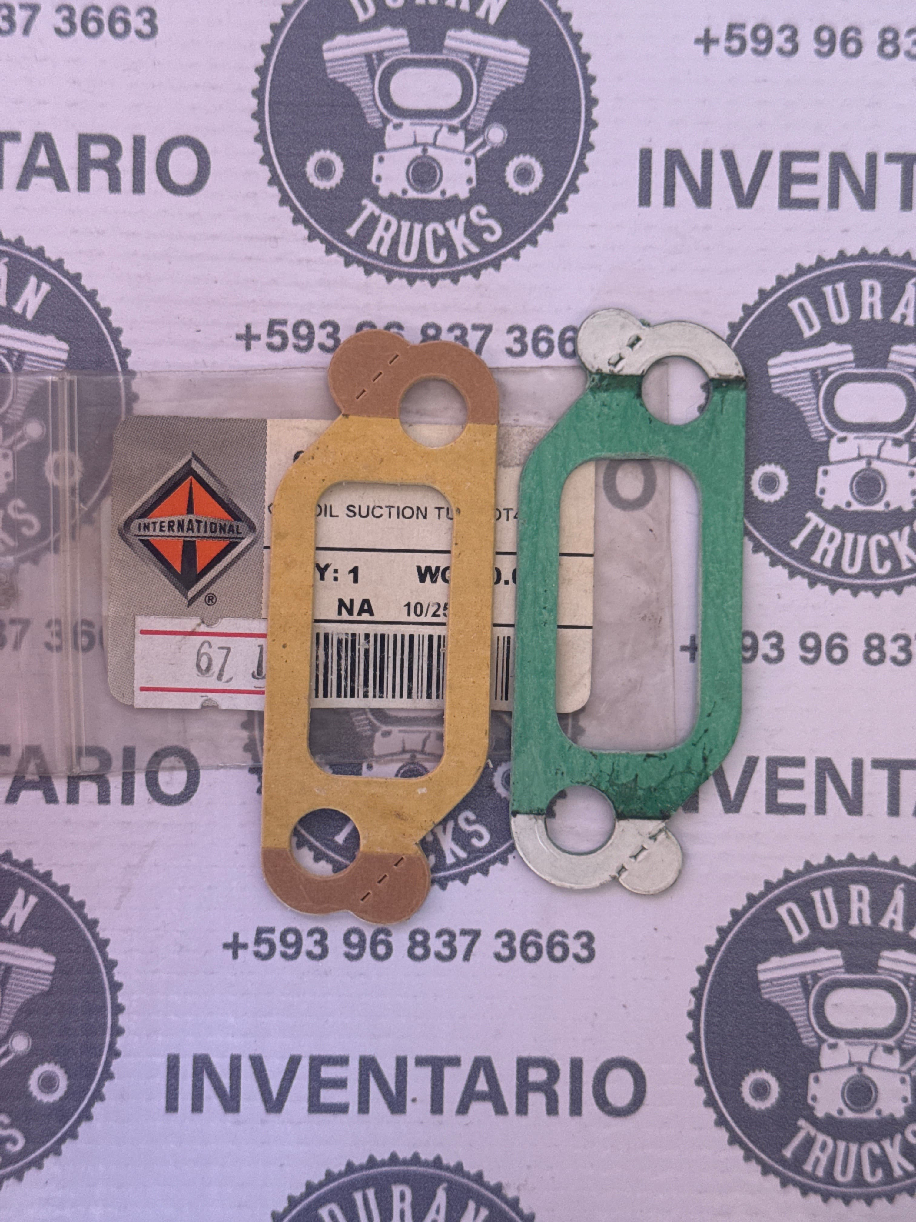 EMPAQUE DE TUBO DE SUCCION DE ACEITE INTERNACIONAL DT466