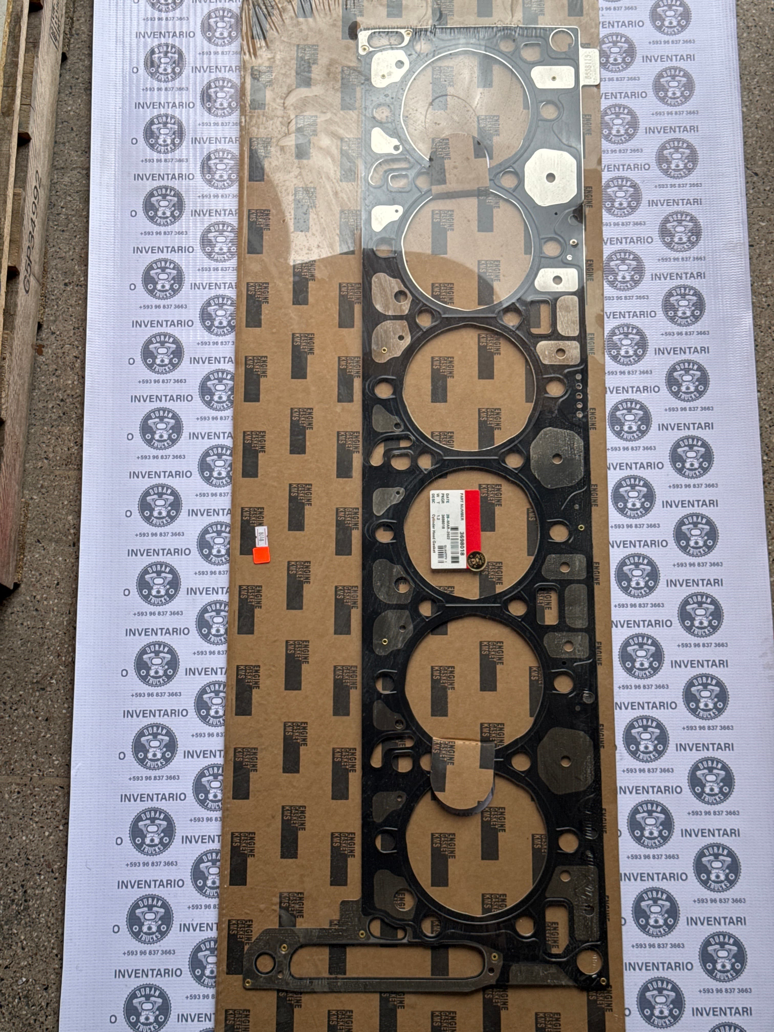 EMPAQUE DE CABEZOTE CUMMINS ISG FOTON