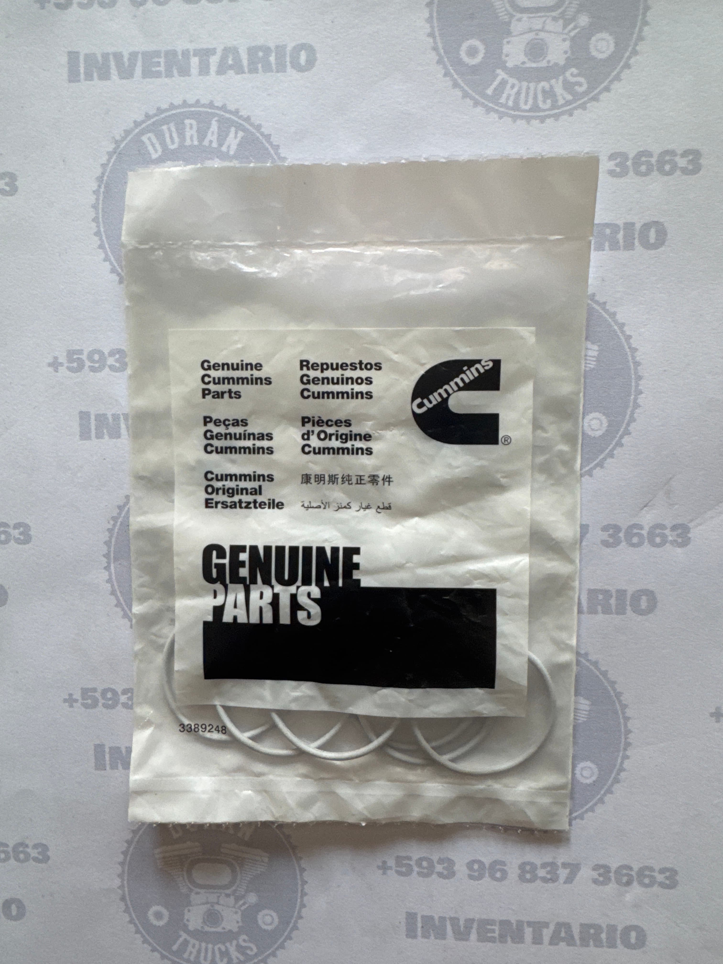 CAUCHOS INYECTOR CUMMINS N14E ISM BLANCO