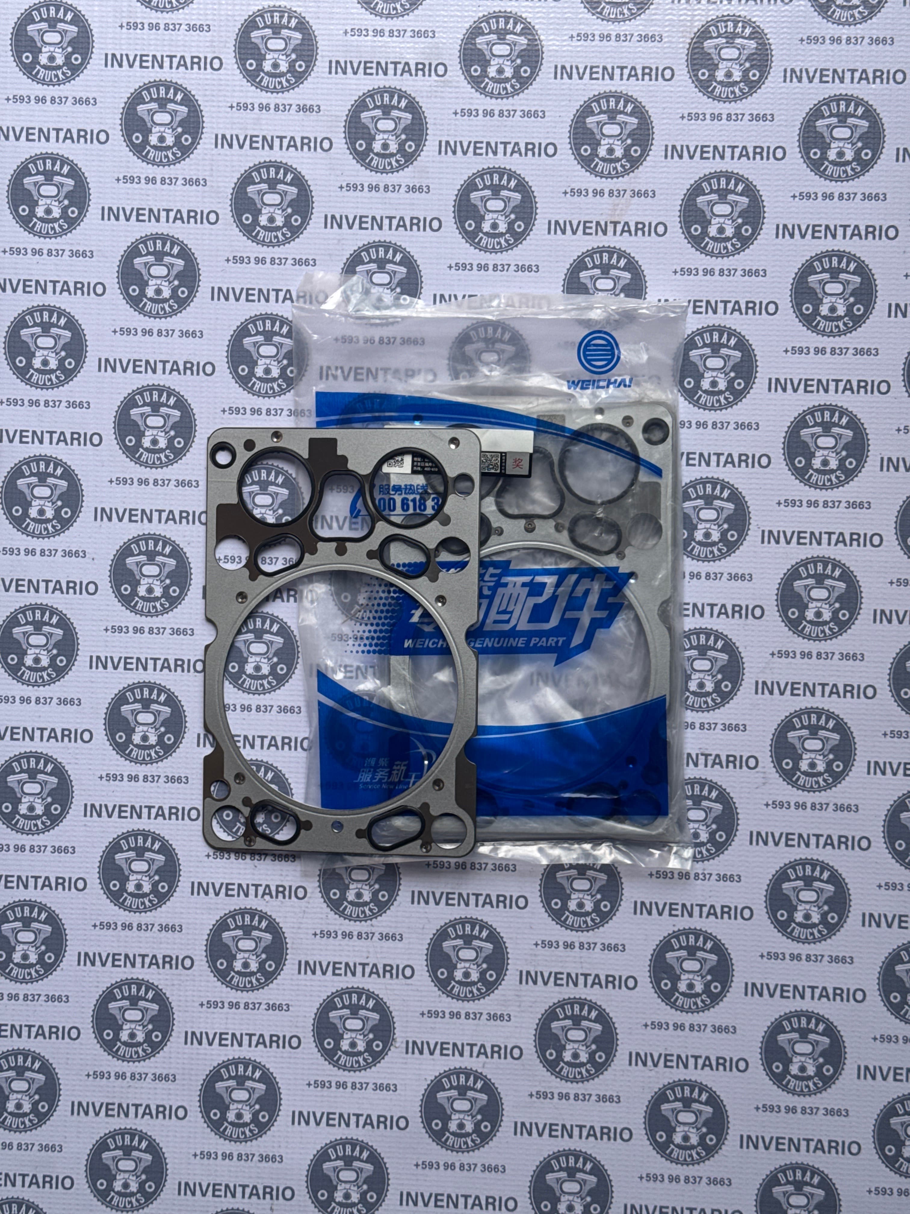 EMPAQUE DE CABEZOTE MOTOR WEICHAY 480 DE VARIAS LAMINAS