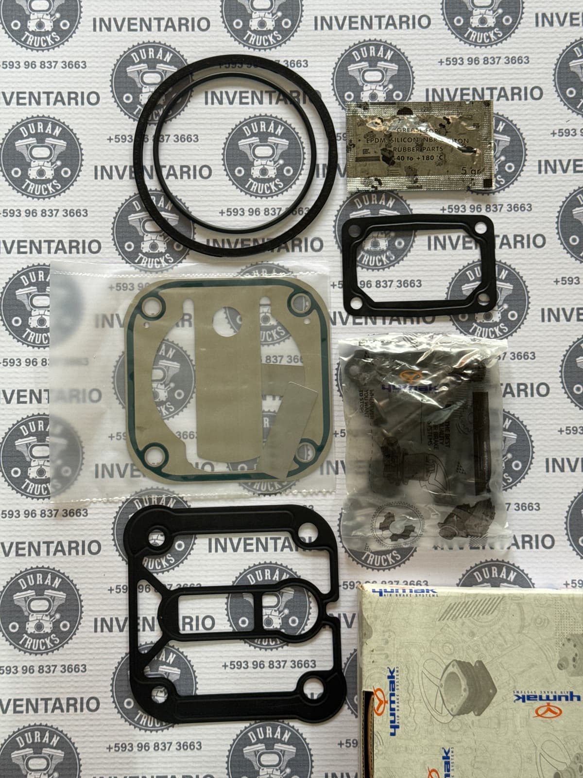 EMPAQUES Y VALVULAS COMPRESOR 80mm VW 17-250 / 24-250E / CUMMINS ISB