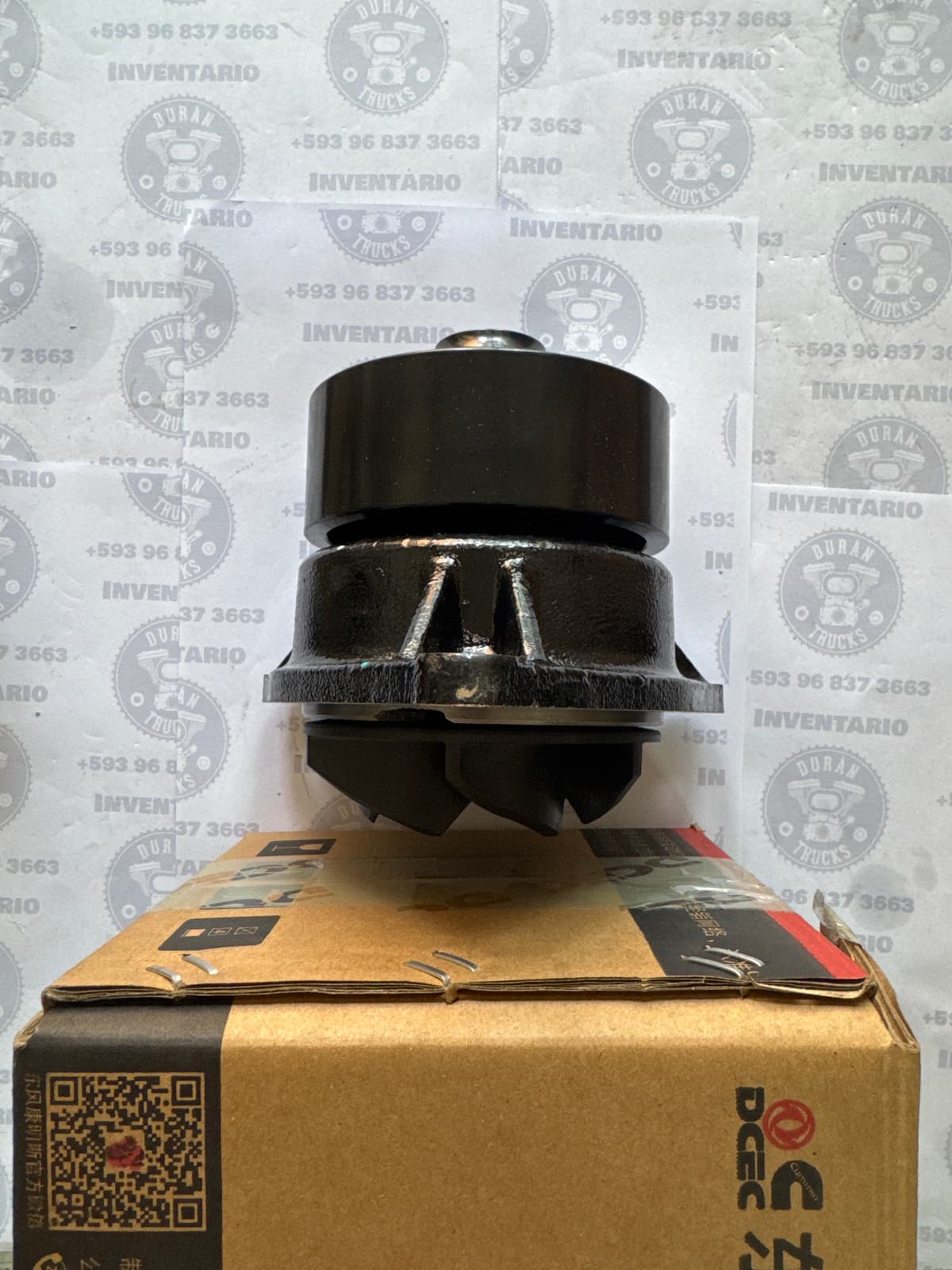 BOMBA DE AGUA MOTOR CUMMINS 6CT ISL PARTE LARGA 16 cm