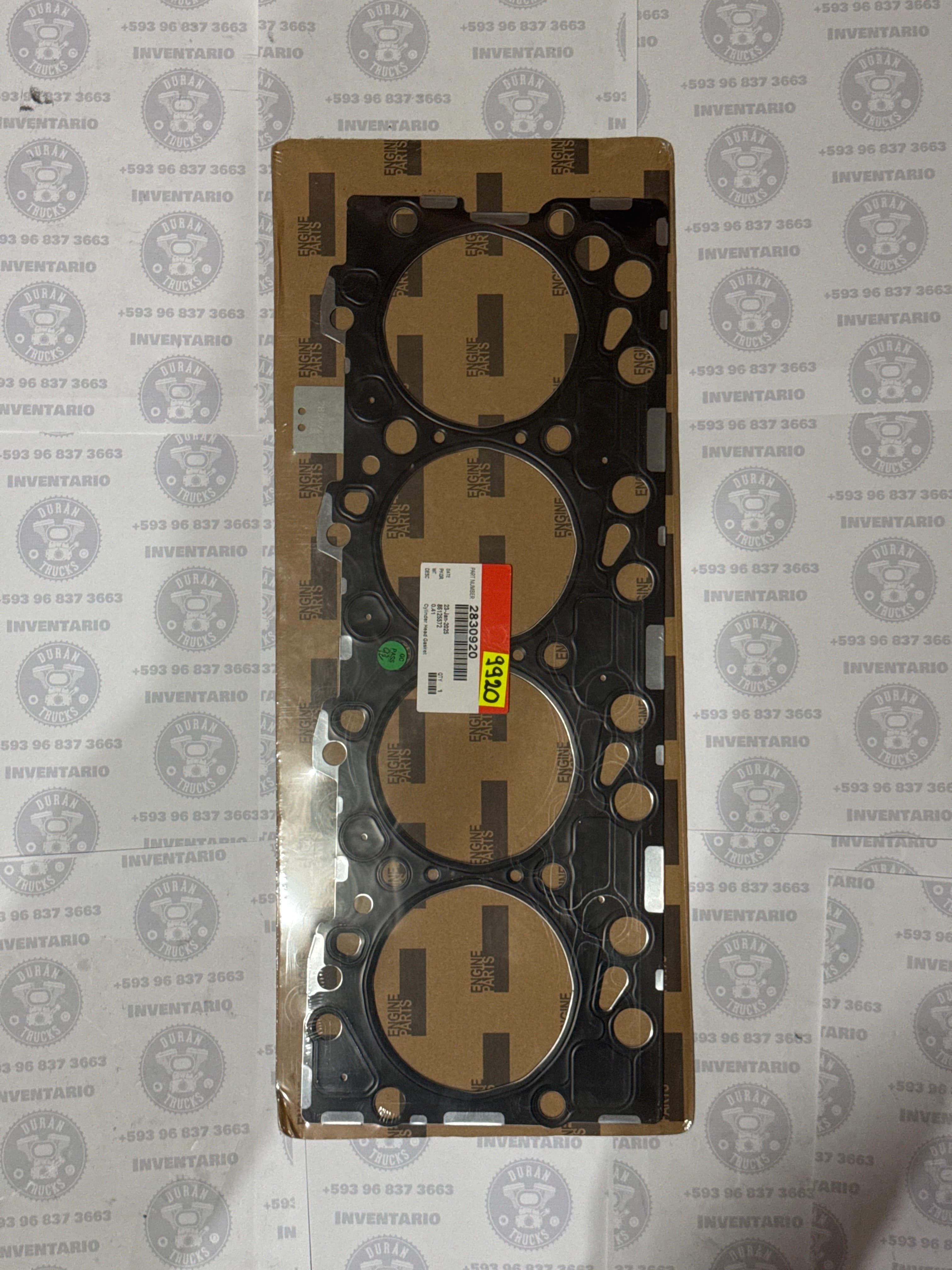 EMPAQUE DE CABEZOTE MOTOR CUMMINS QSB ISBE 4 CILINDROS MAQUINARIA